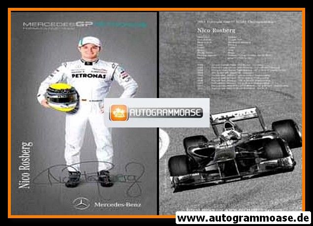 Autogramm Formel 1 | Nico ROSBERG | 2011 Druck (Mercedes)