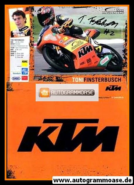 Autogramm Motorrad | Toni FINSTERBUSCH (KTM 2000er)