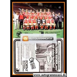 Mannschaftskarte Fussball | Kickers Offenbach | 1983 Portas (2)