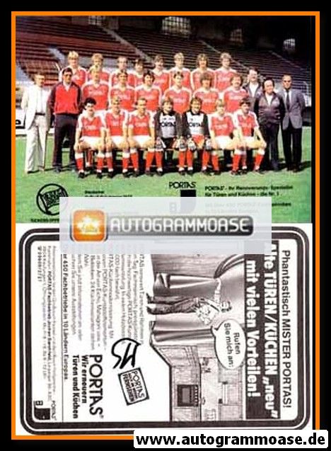 Mannschaftskarte Fussball | Kickers Offenbach | 1983 Portas (2)