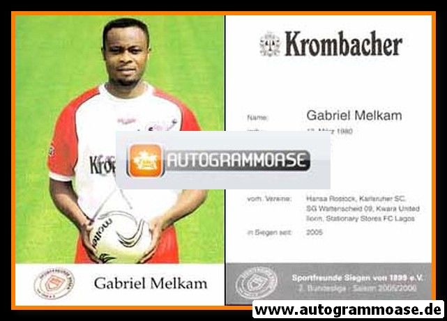 Autogramm Fussball | Sportfreunde Siegen | 2005 | Gabriel MELKAM