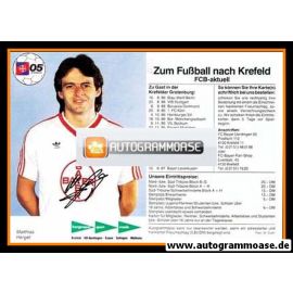 Autogramm Fussball | KFC Uerdingen 05 | 1986 Druck | Matthias HERGET