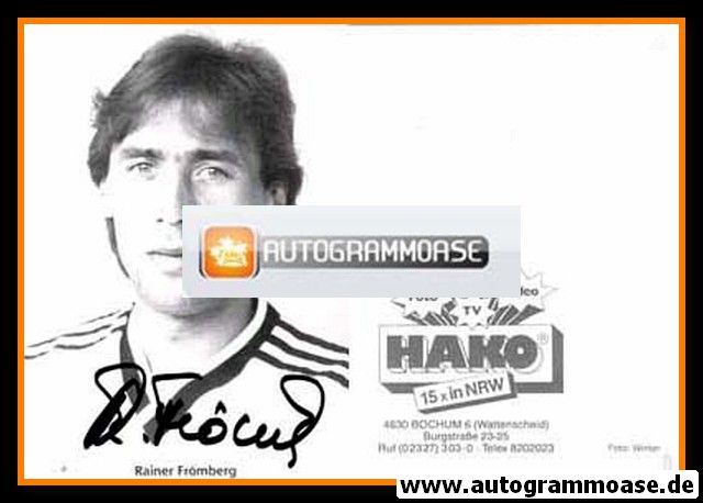 Autogramm Fussball | SG Wattenscheid 09 | 1986 | Rainer FRÖMBERG