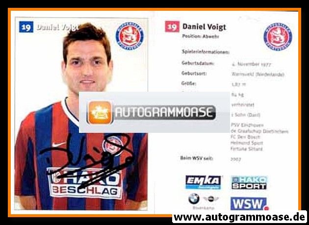 Autogramm Fussball | Wuppertaler SV | 2007 | Daniel VOIGT