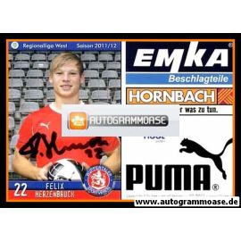 Autogramm Fussball | Wuppertaler SV | 2011 | Felix HERZENBRUCH