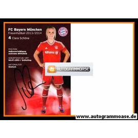 Autogramm Fussball (D) | FC Bayern München | 2013 | Clara SCHÖNE
