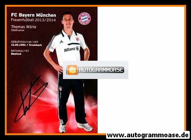 Autogramm Fussball (D) | FC Bayern München | 2013 | Thomas WÖRLE