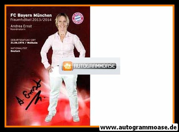 Autogramm Fussball (D) | FC Bayern München | 2013 | Andrea ERNST