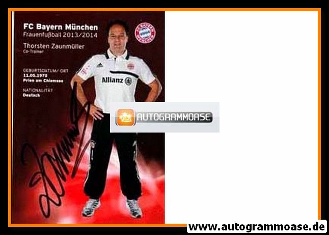 Autogramm Fussball (D) | FC Bayern München | 2013 | Thorsten ZAUNMÜLLER