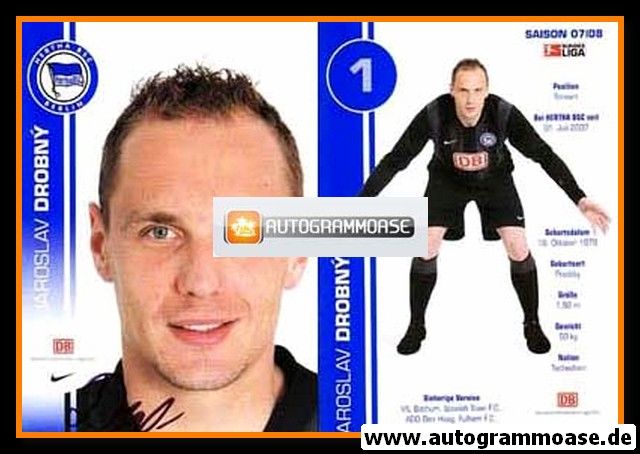 Autogramm Fussball | Hertha BSC Berlin | 2007 | Jaroslav DROBNY