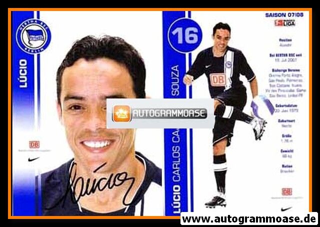 Autogramm Fussball | Hertha BSC Berlin | 2007 | LUCIO
