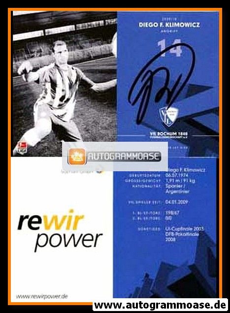 Autogramm Fussball | VfL Bochum | 2009 | Diego KLIMOWICZ