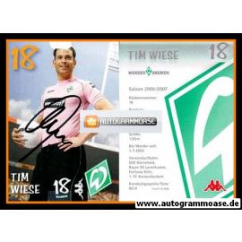 Autogramm Fussball | SV Werder Bremen | 2006 we win | Tim WIESE