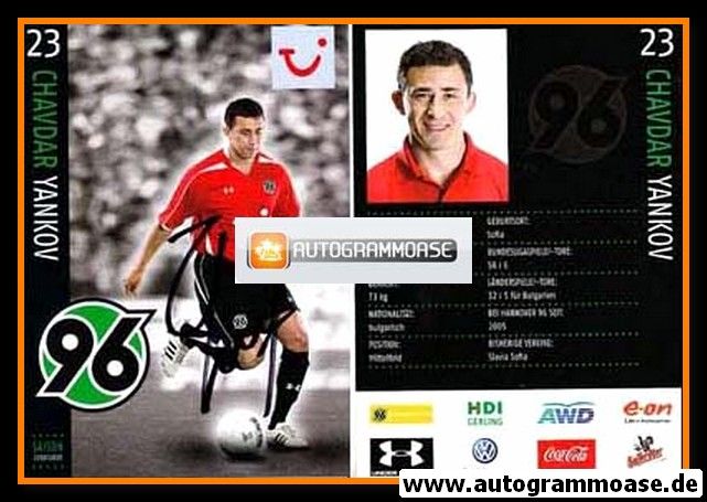 Autogramm Fussball | Hannover 96 | 2008 | Chavdar YANKOV