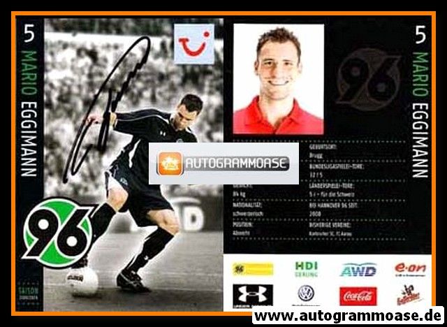 Autogramm Fussball | Hannover 96 | 2008 | Mario EGGIMANN