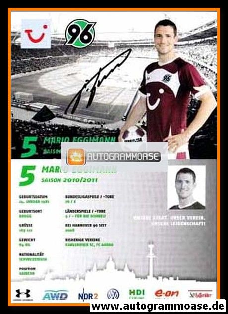 Autogramm Fussball | Hannover 96 | 2010 | Mario EGGIMANN