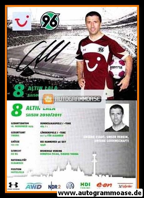 Autogramm Fussball | Hannover 96 | 2010 | Altin LALA