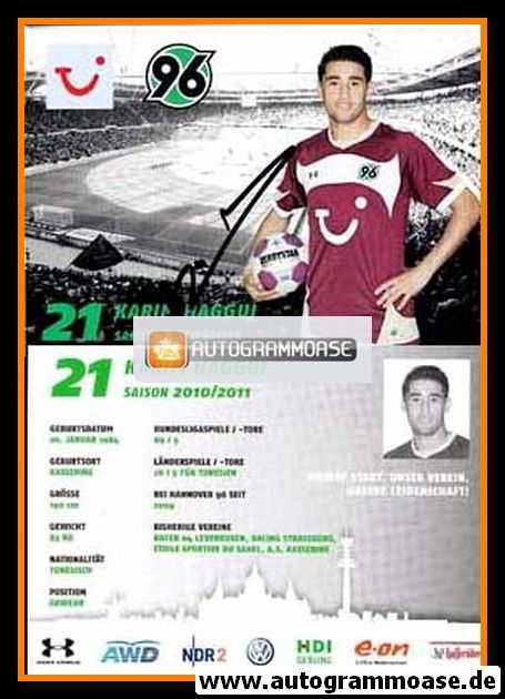 Autogramm Fussball | Hannover 96 | 2010 | Karim HAGGUI