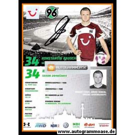 Autogramm Fussball | Hannover 96 | 2010 | Konstantin RAUSCH