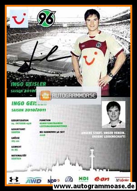 Autogramm Fussball | Hannover 96 | 2010 | Ingo GEISLER