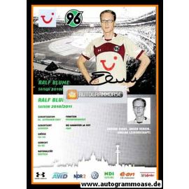 Autogramm Fussball | Hannover 96 | 2010 | Ralf BLUME