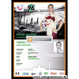 Autogramm Fussball | Hannover 96 | 2010 | Thomas WESTPHAL