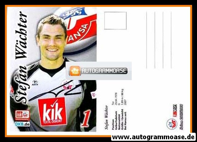 Autogramm Fussball | Hansa Rostock | 2007 | Stefan WÄCHTER