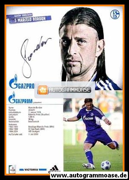Autogramm Fussball | FC Schalke 04 | 2009 | Marcelo BORDON