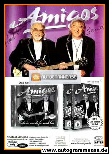 Autogramme Volksmusik | AMIGOS | 2010 Druck "Weisst Du Was Du Fur Mich Bist"
