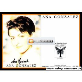 Autogramm Schlager | Ana GONZALEZ | 1995 "Neue Farben" (Sony)