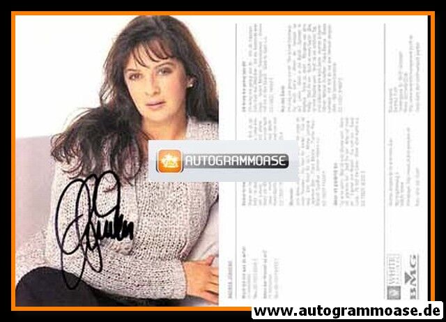 Autogramm Schlager | Andrea JÜRGENS | 2000 "Komm In Meine Träume" (Portrait Color White) 1