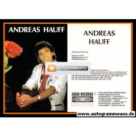Autogramm Schlager | Andreas HAUFF | 1982 (Koch Diskografie)