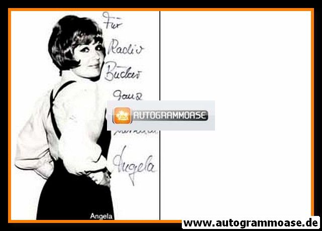Autogramm Schlager | ANGELA | 1960er (Portrait SW)