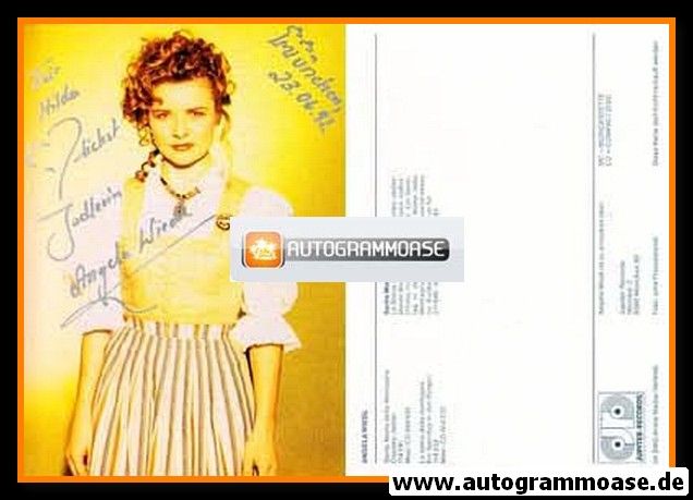 Autogramm Volksmusik | Angela WIEDL | 1991 "Santa Maria" (Jupiter)