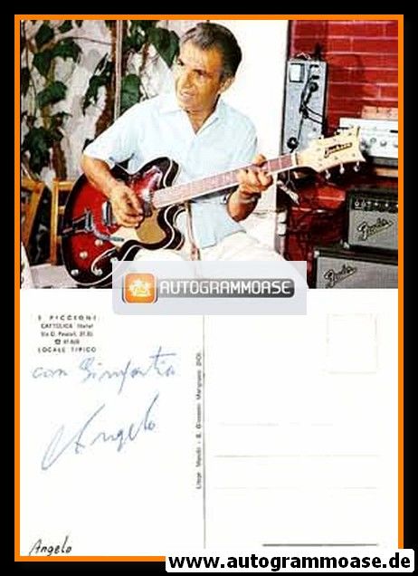 Autogramm Musik | ANGELO | 1980er (Portrait Color Cattolica)