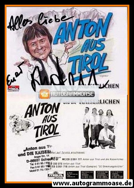 Autogramm Schlager | ANTON AUS TIROL | 2000 "Neu" (Tyrolis)
