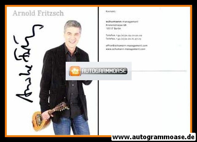 Autogramm Schlager | Arnold FRITZSCH | 2000er (Portrait Color Schumann)