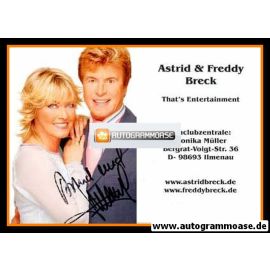 Autogramme Schlager | Astrid + Freddy BRECK | 2000er (Entertainment)