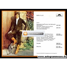 Autogramm Schlager | Bata ILLIC | 1977 "Sehnsucht" (Polydor)