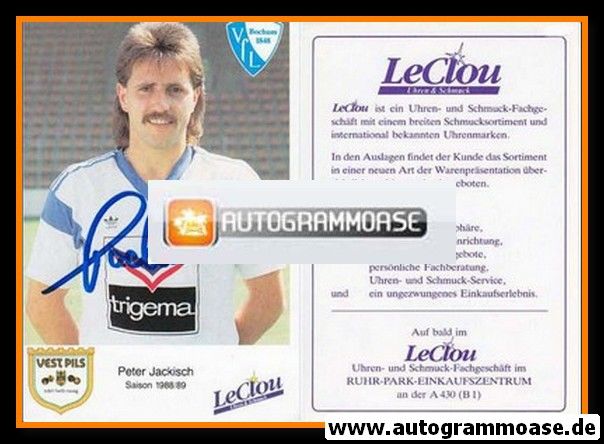 Autogramm Fussball | VfL Bochum | 1988 | Peter JACKISCH