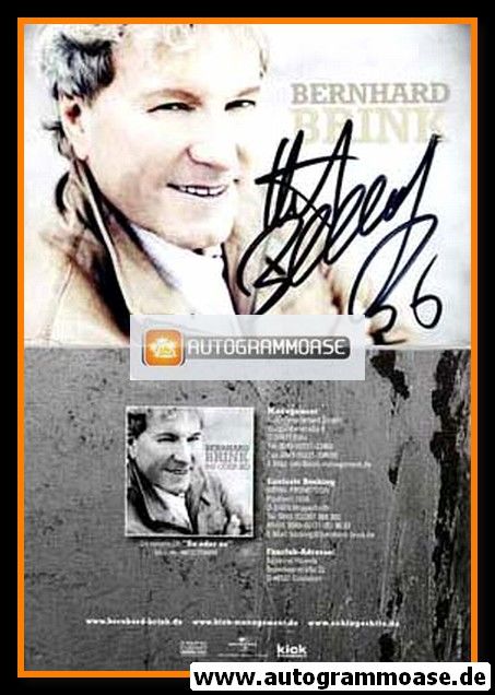 Autogramm Schlager | Bernhard BRINK | 2010 "So Oder So" (Portrait Color)
