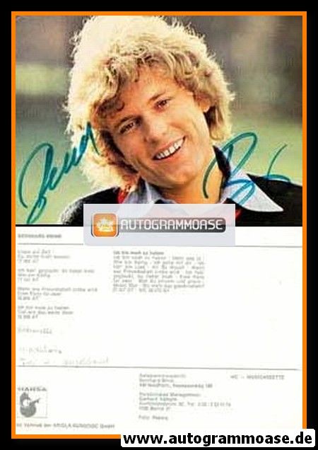 Autogramm Schlager | Bernhard BRINK | 1977 "Liebe Auf Zeit" (Portrait Color Hansa)