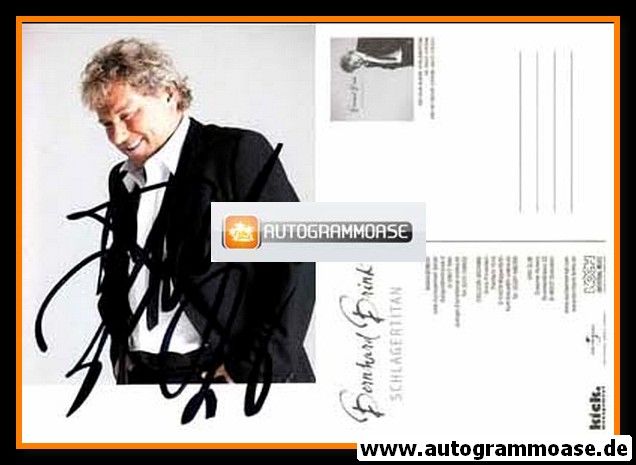 Autogramm Schlager | Bernhard BRINK | 2009 "Schlagertitan" (Portrait Color Kick)