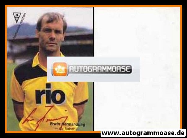 Autogramm Fussball | Alemannia Aachen | 1988 | Erwin HERMANDUNG