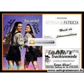 Autogramme Volksmusik | BETTINA + PATRICIA | 1990er (Jung Und Frech)