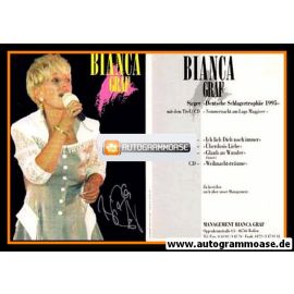 Autogramm Schlager | Bianca GRAF | 1995 (Deutsche Schlagertrophäe)