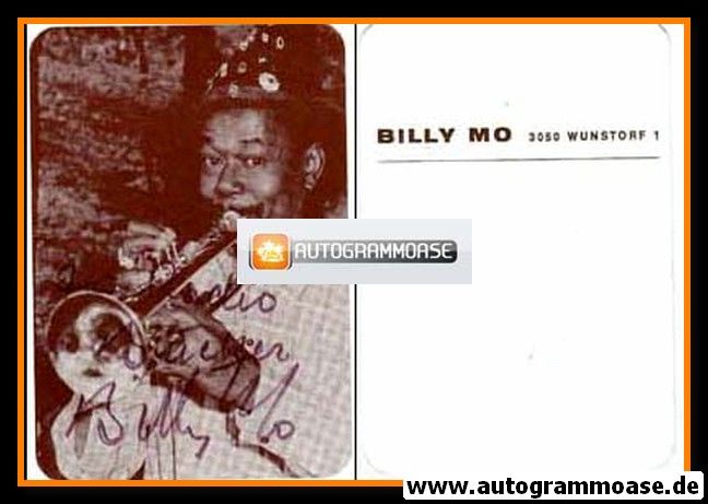Autogramm Schlager | Billy MO | 1960er (Portrait SW Trompete)