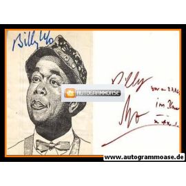 Autogramm Schlager | Billy MO | 1960er (Portrait SW Zeichnung)