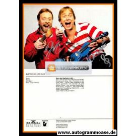 Autogramme Schlager | GEBRÜDER BLATTSCHUSS | 1993 "Wenn Der Zapfhahn Kräht" (Portrait Color Hansa)
