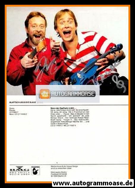 Autogramme Schlager | GEBRÜDER BLATTSCHUSS | 1993 "Wenn Der Zapfhahn Kräht" (Portrait Color Hansa)